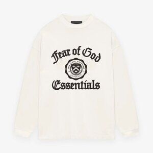 ESSENTIALS Long-sleeved T-shirt with Sanskrit emblem